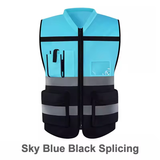 MAM reflective spliced color engineering vest