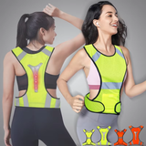 MAM-New Ultra-thin Breathable Outdoor Sports Vest LED Light Running Reflective Safety Vest