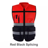 MAM reflective spliced color engineering vest
