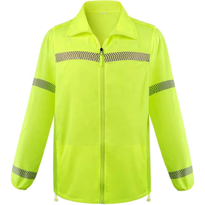 MAM-Summer Sun protection Reflective Jacket With Mesh Breathableded Mesh Breathable