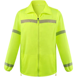 MAM-Summer Sun protection Reflective Jacket With Mesh Breathableded Mesh Breathable