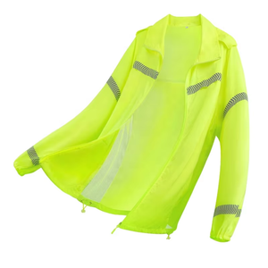 MAM-Summer Sun protection Reflective Jacket With Mesh Breathableded Mesh Breathable