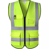 MAM Hi Vis Multi-Pocket Zip-Up Safety Vest