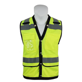 MAM-Large Pocket Advanced Reflective Safety Vest Summer Breathable Mesh Traffic Reflective Clothing