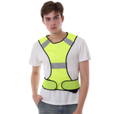 MAM-New Ultra-thin Breathable Outdoor Sports Vest LED Light Running Reflective Safety Vest