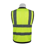 MAM-Large Pocket Advanced Reflective Safety Vest Summer Breathable Mesh Traffic Reflective Clothing