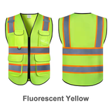 MAM Hi Vis Multi-Pocket Zip-Up Safety Vest