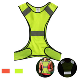 MAM-New Ultra-thin Breathable Outdoor Sports Vest LED Light Running Reflective Safety Vest