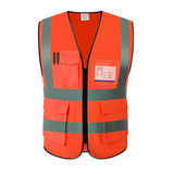 MAM Hi Vis Multi-Pocket Zip-Up Safety Vest