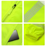 MAM-Summer Sun protection Reflective Jacket With Mesh Breathableded Mesh Breathable