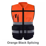 MAM reflective spliced color engineering vest