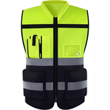 MAM reflective spliced color engineering vest