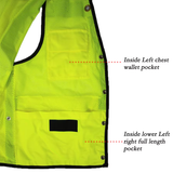 MAM-Large Pocket Advanced Reflective Safety Vest Summer Breathable Mesh Traffic Reflective Clothing