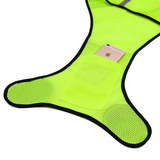 MAM-New Ultra-thin Breathable Outdoor Sports Vest LED Light Running Reflective Safety Vest